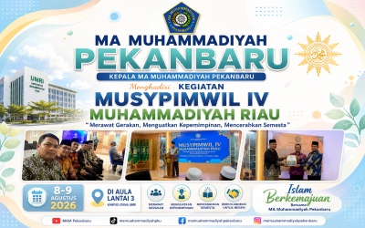 Kepala Madrasah Aliyah Muhammadiyah Pekanbaru Hadiri Musypimwil IV Muhammadiyah Riau