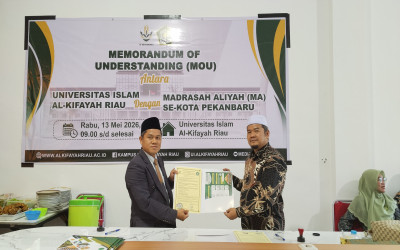 Universitas Islam Al-Kifayah Riau dan MA Muhammadiyah Pekanbaru Jalin Kerja Sama Penguatan Pendidikan dan Pengembangan SDM