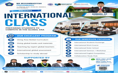 MA Muhammadiyah Pekanbaru Hadirkan Kelas Internasional untuk Persiapkan Peserta Didik Melanjutkan Studi ke Luar Negeri